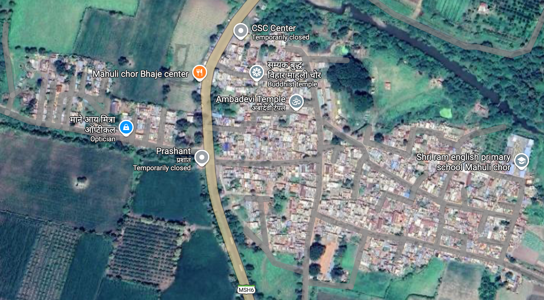 Political Map of Mahuli Chor Village